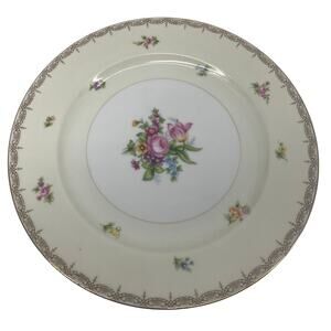 Vintage Meito China Hand Painted Made In Japan Salad Plate 10 "